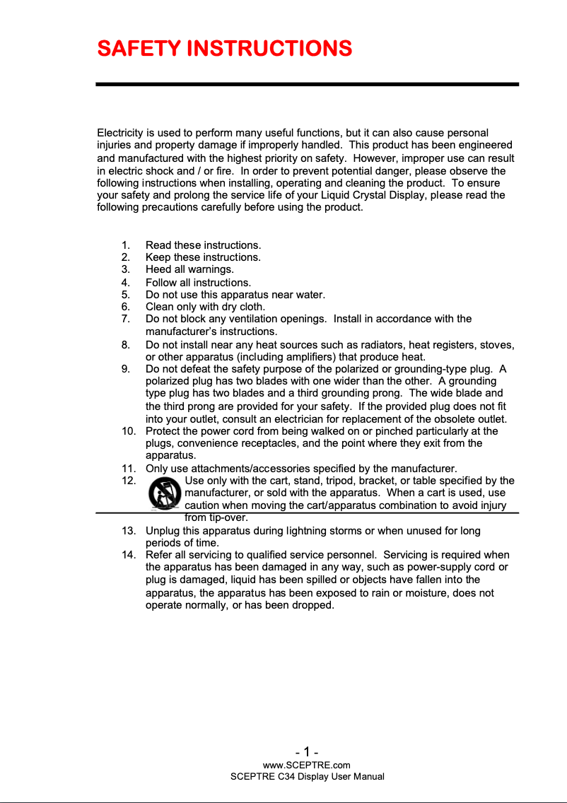 Image de la première page du manuel de l'appareil C345W-2560UN