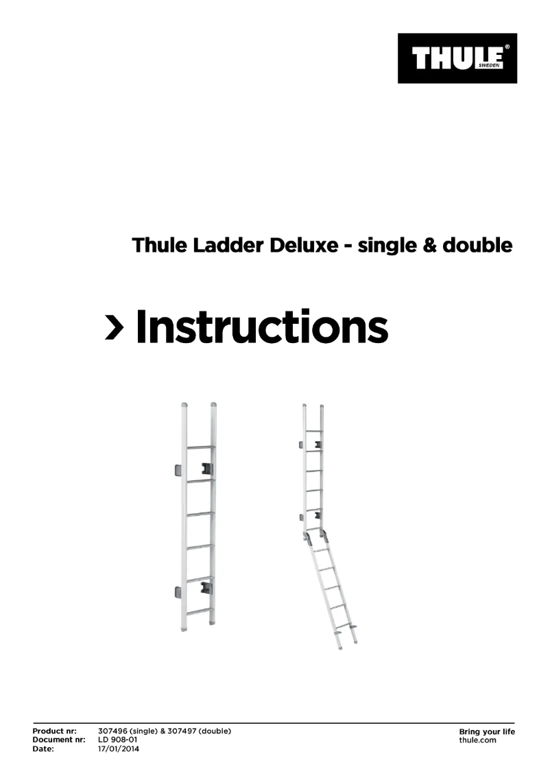 Página 1 del manual Manual de usuario Thule Ladder Deluxe 6 Steps