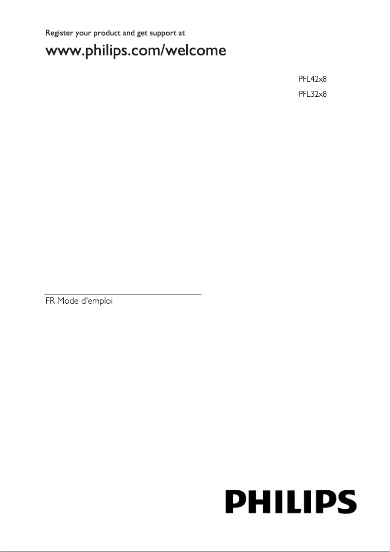 Page 1 de la notice Manuel utilisateur Philips 32PFL4268K