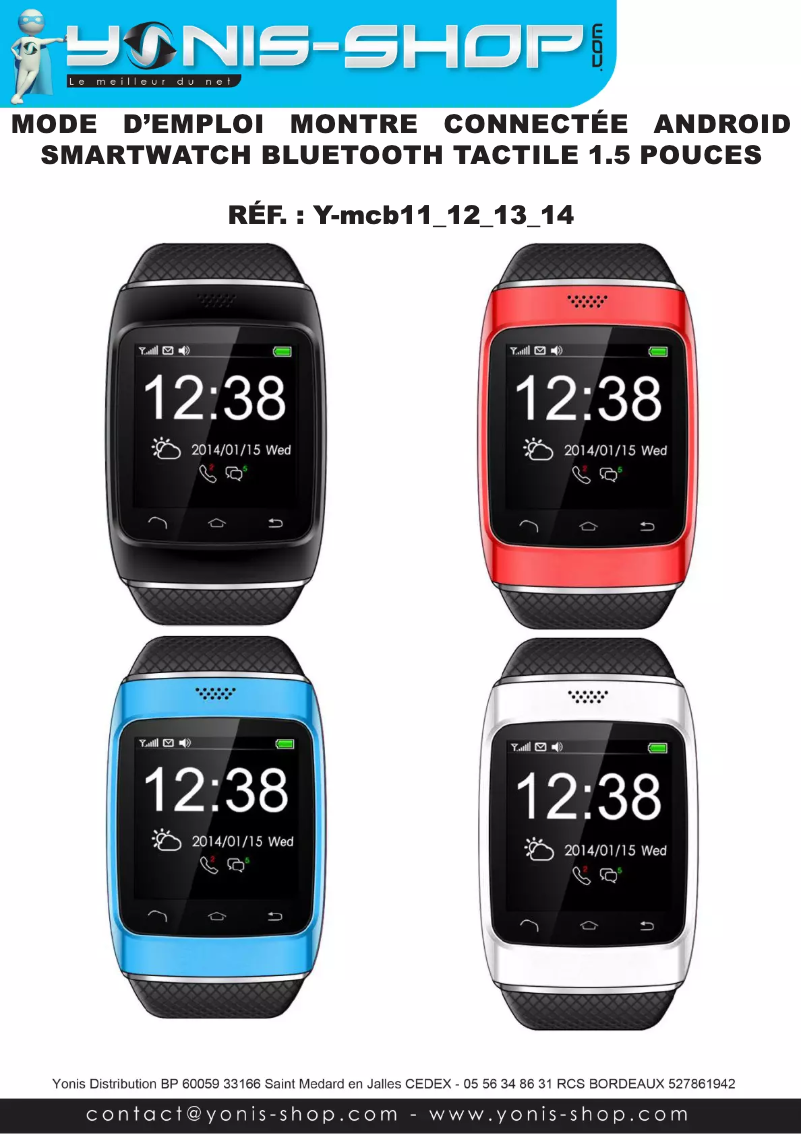 Page 1 de la notice Manuel utilisateur Yonis Y-MCB13