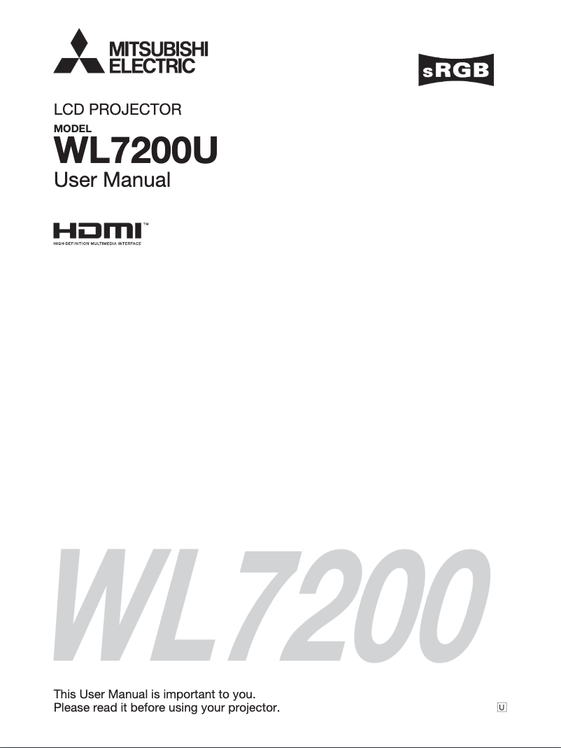 Image de la première page du manuel de l'appareil WL7200U