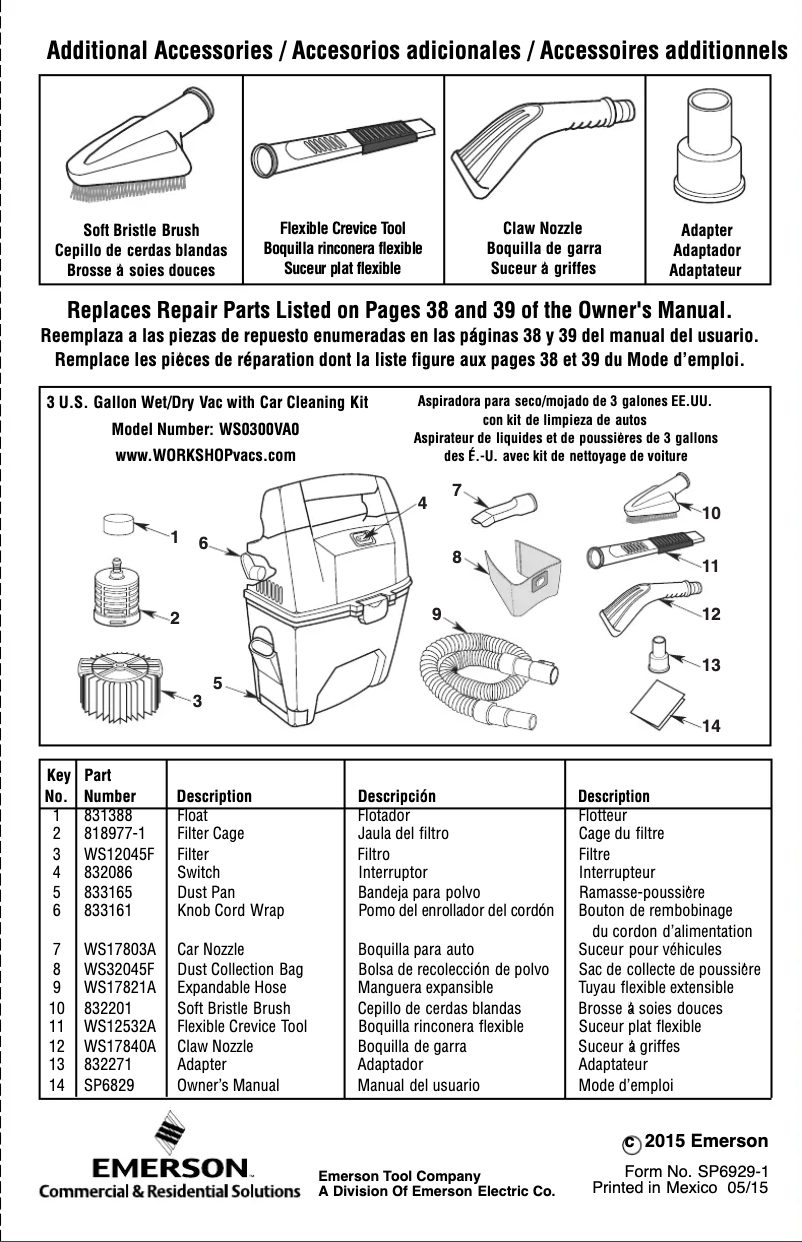 Image de la première page du manuel de l'appareil WS0301VA