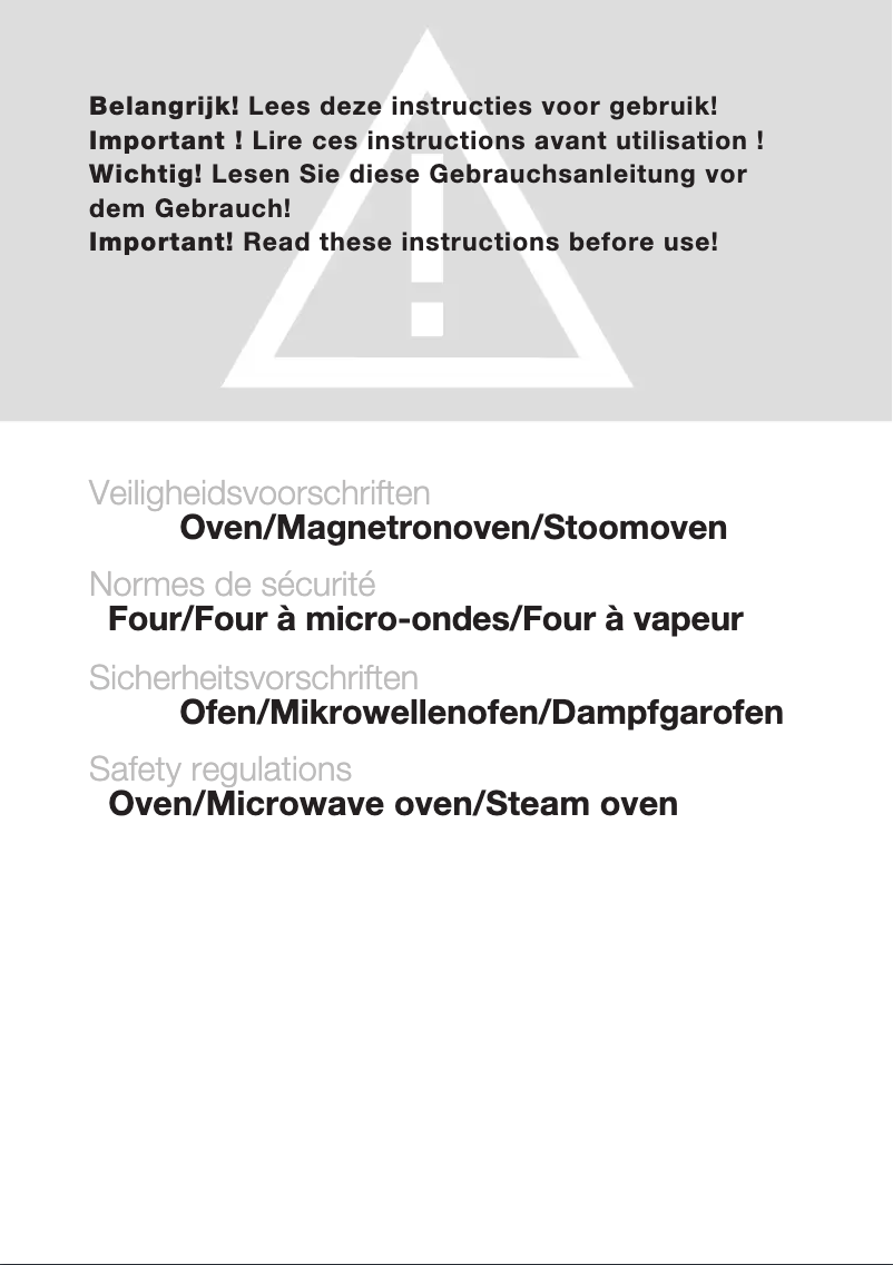 Page 1 de la notice Manuel utilisateur Atag CX4511DN