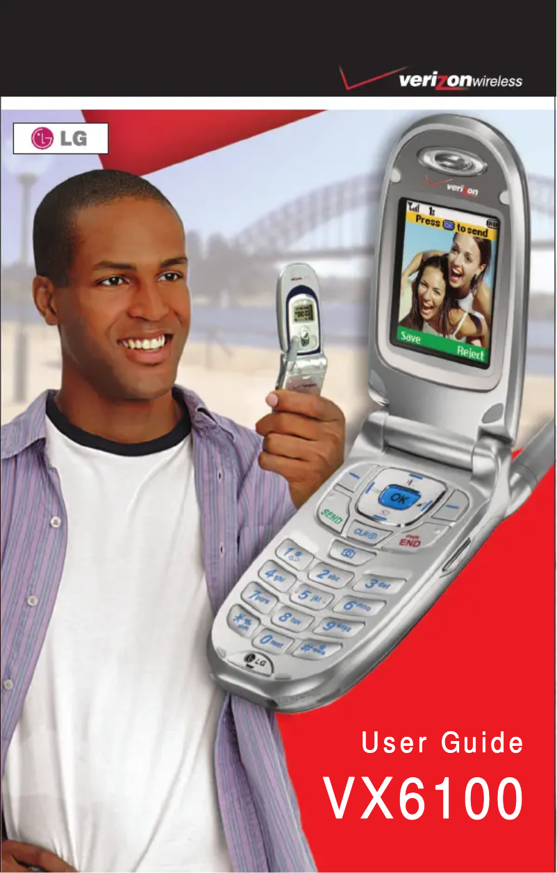 Page 1 de la notice Manuel utilisateur LG VX6100