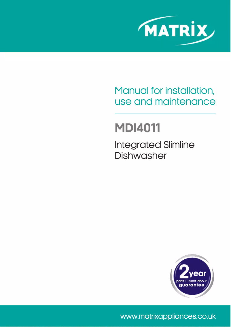 Page n°1 - Manuel utilisateur Matrix MDI4011