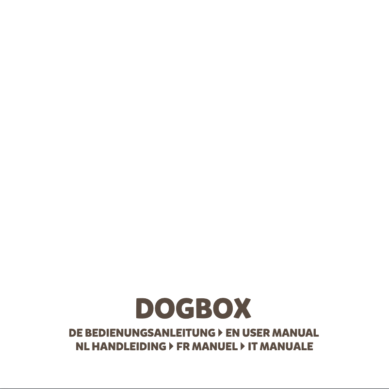 Page n°1 - Manuel utilisateur X4 Tech DogBox