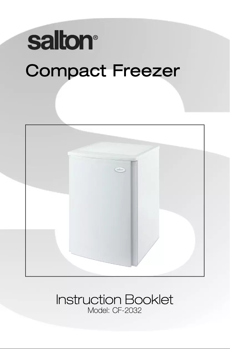 Page 1 de la notice Manuel utilisateur Salton CF2032