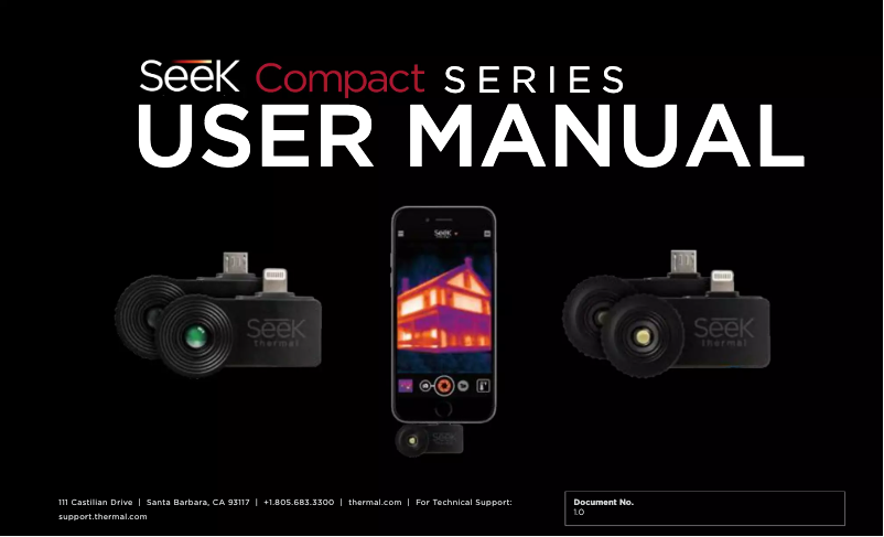 Page 1 de la notice Manuel utilisateur Seek Thermal Compact XR