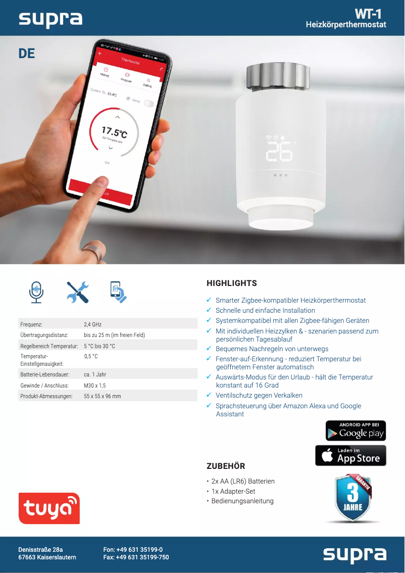 Page 1 de la notice Manuel utilisateur Maginon WT-1