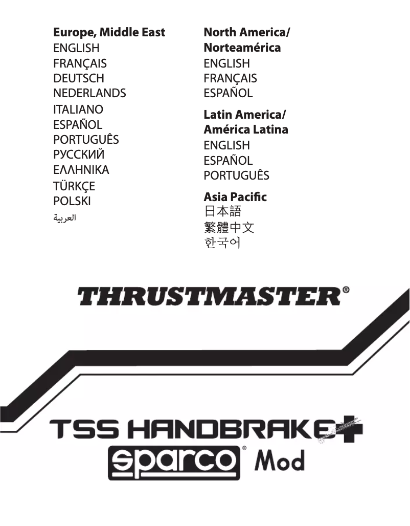 Página 1 del manual Manual de usuario Thrustmaster TSS Handbrake+ Sparco Mod