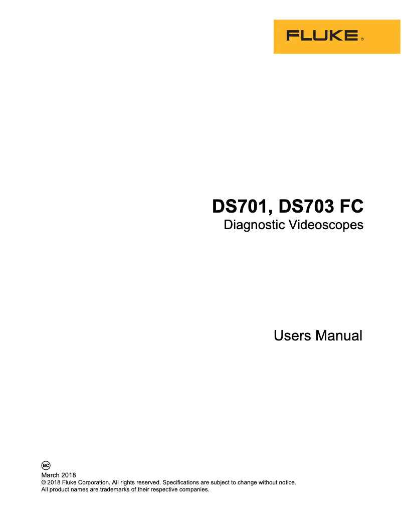 Image de la première page du manuel de l'appareil DS703 FC