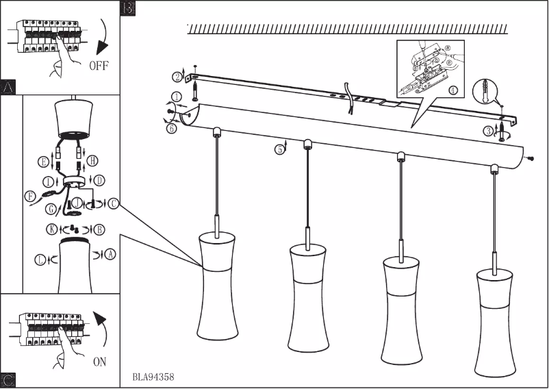 Page n°1 - Manuel utilisateur Eglo Panceto