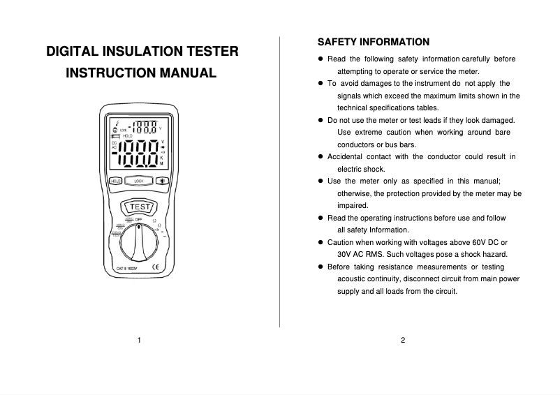 Page 1 de la notice Manuel utilisateur PCE Instruments PCE-IT55