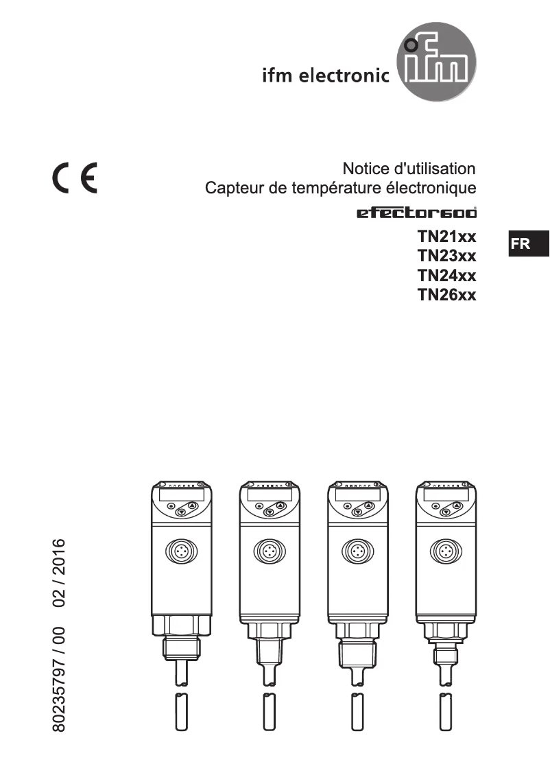 Page n°1 - Manuel utilisateur IFM TN2405