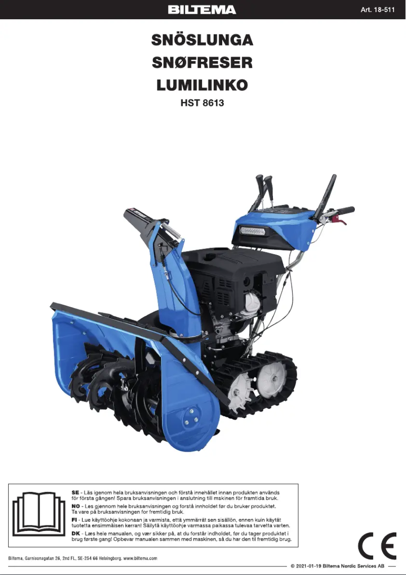 Page n°1 - Manuel utilisateur Biltema HST 8613