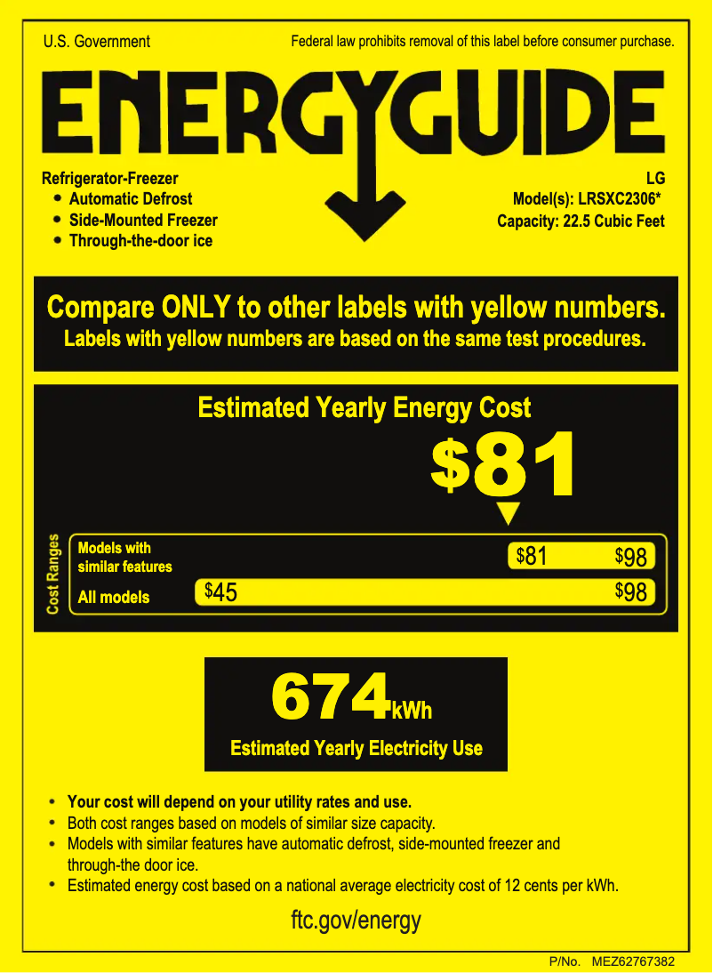 Image de la première page du manuel de l'appareil LRSXC2306V