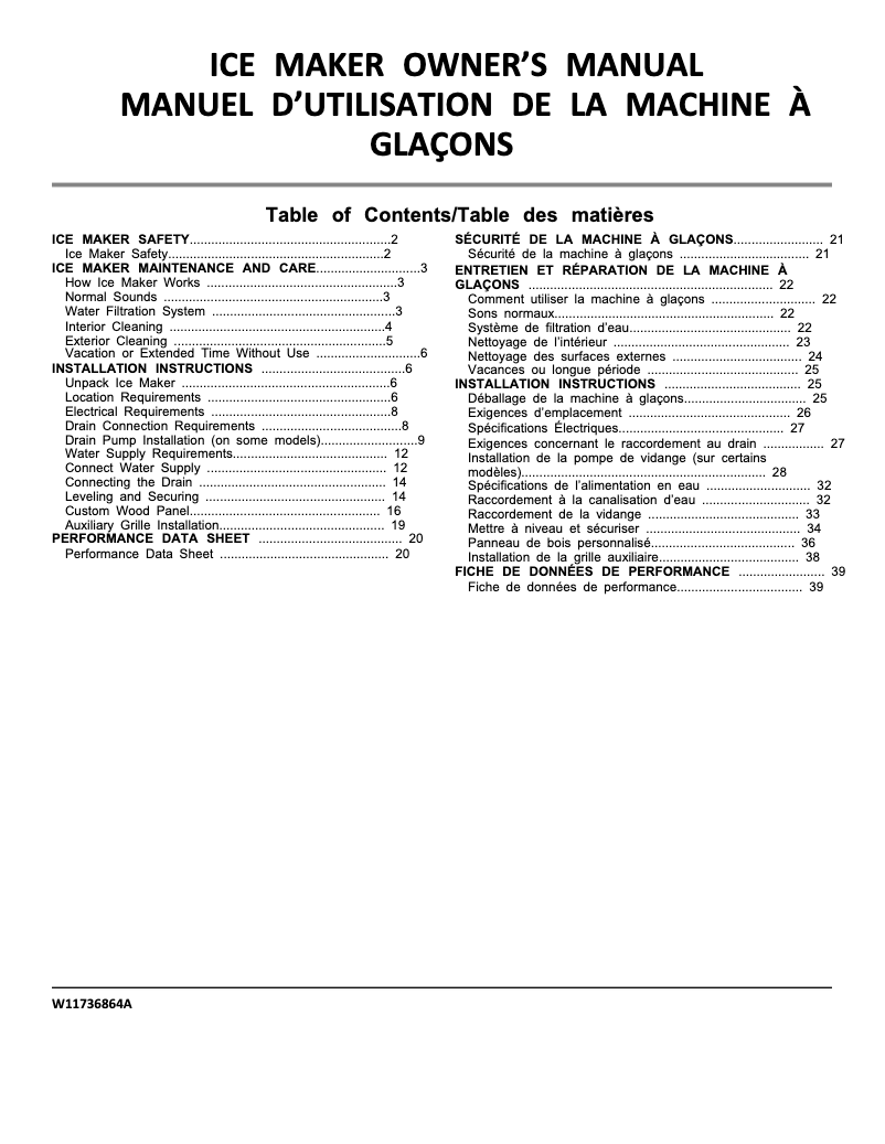 Page n°1 - Manuel utilisateur Whirlpool WUI75X15HZ