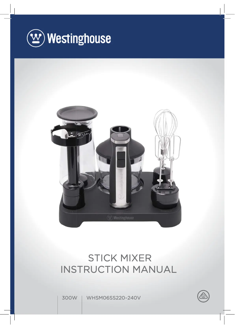 Page n°1 - Manuel utilisateur Westinghouse WHSM06SS