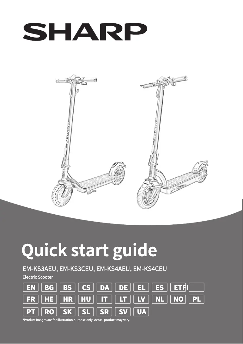 Page 1 de la notice Guide de démarrage rapide Sharp EM-KS4AEU