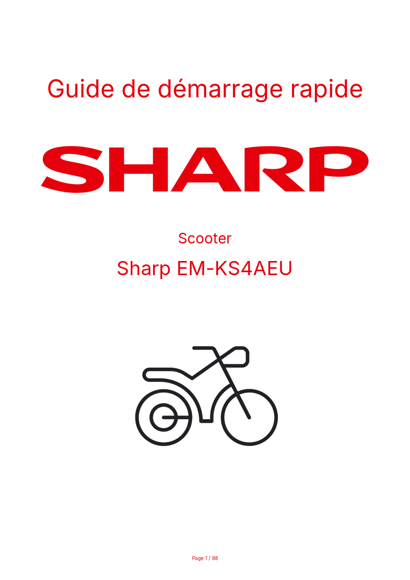 Image de la première page du manuel de l'appareil EM-KS4AEU