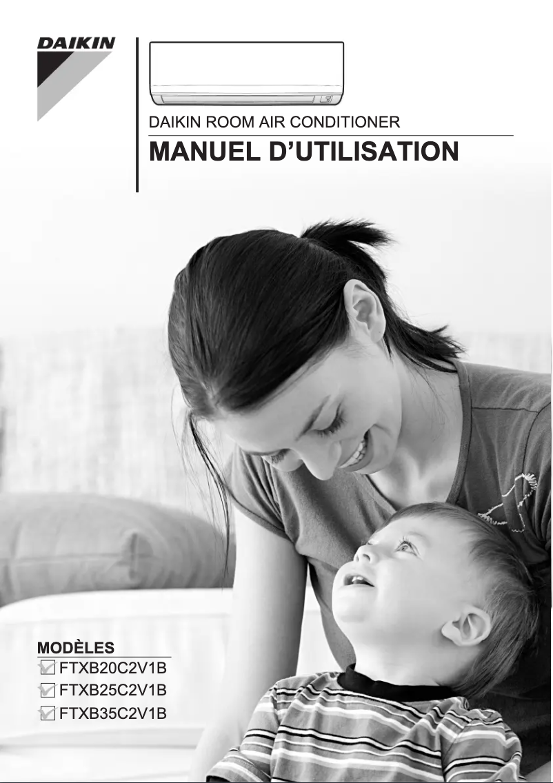 Page 1 de la notice Manuel utilisateur Daikin FTXB20C2V1B