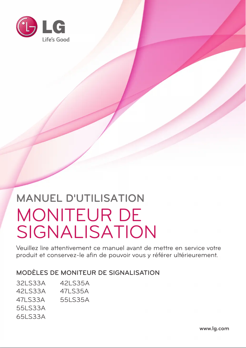 Page n°1 - Manuel utilisateur LG 42LS35A