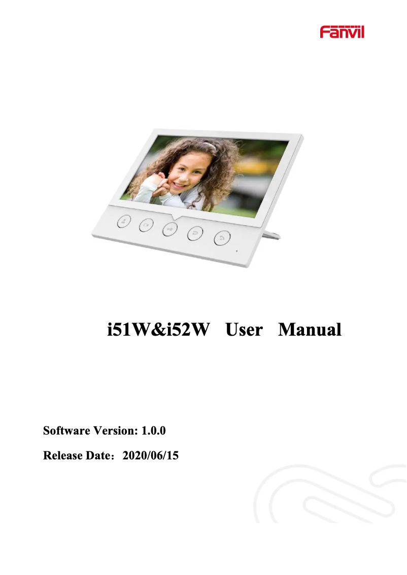 Image de la première page du manuel de l'appareil i52W