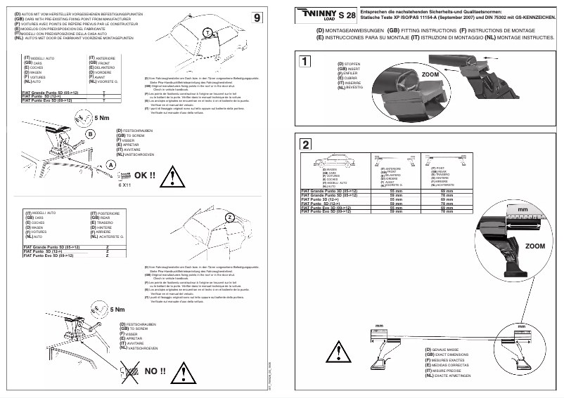 Page n°1 - Manuel utilisateur Twinny Load S 28