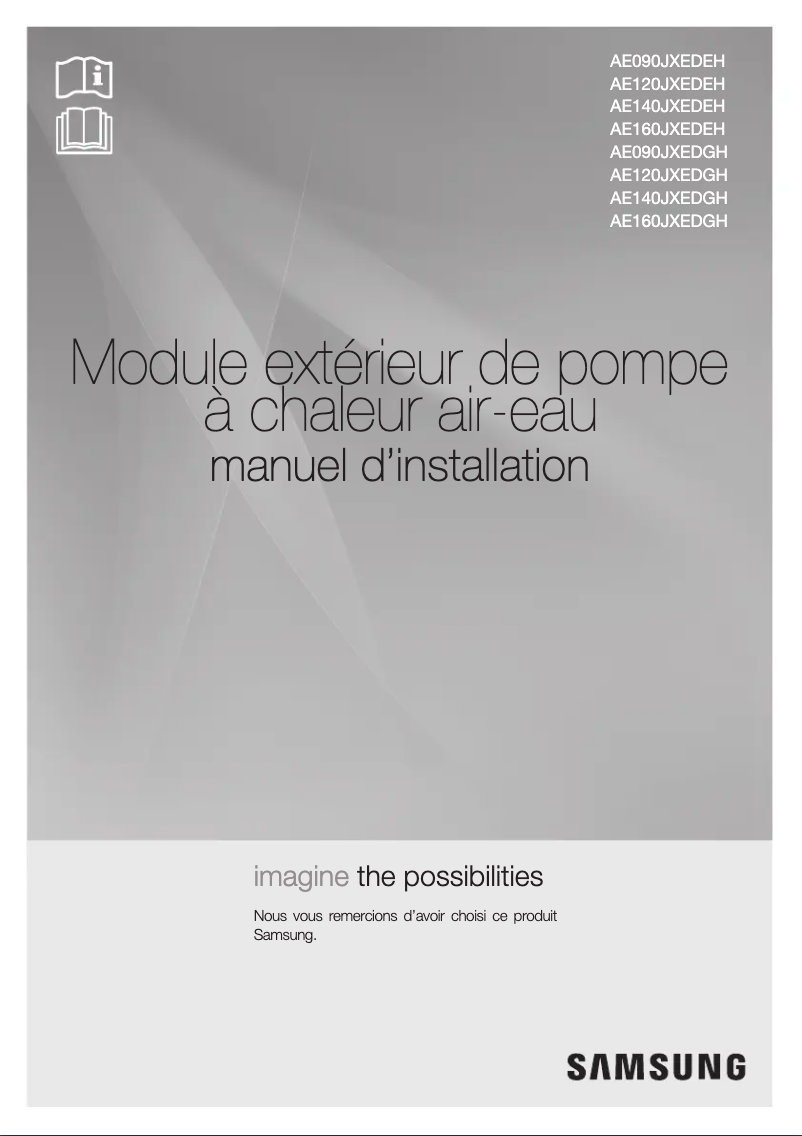 Page 1 de la notice Manuel utilisateur Samsung AE140JXEDGH
