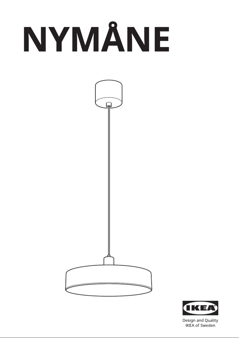 Página 1 del manual Manual de usuario Ikea NYMÅNE 505.198.44