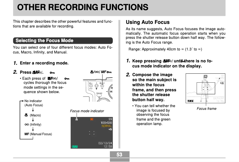 Image de la première page du manuel de l'appareil QV-R3