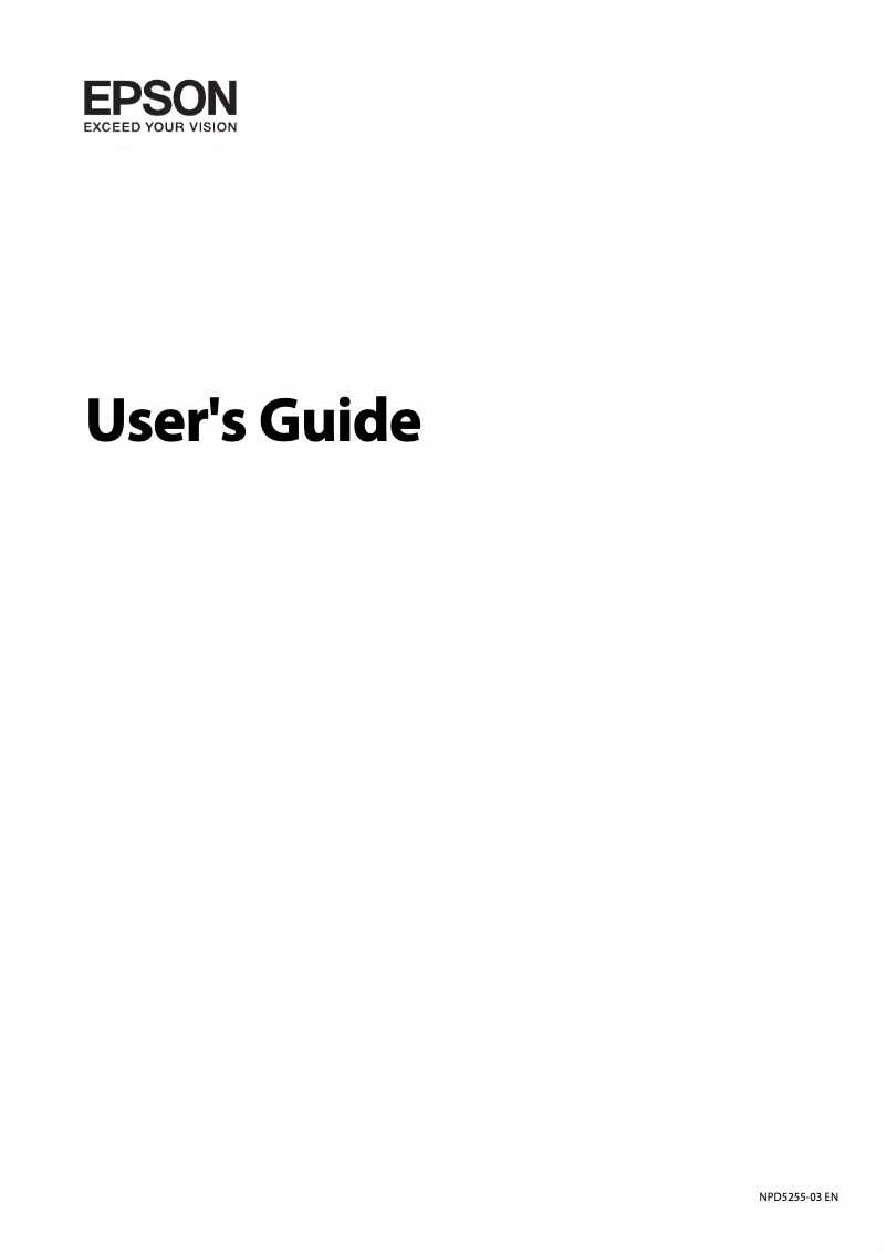 Page 1 de la notice Manuel utilisateur Epson EcoTank L656