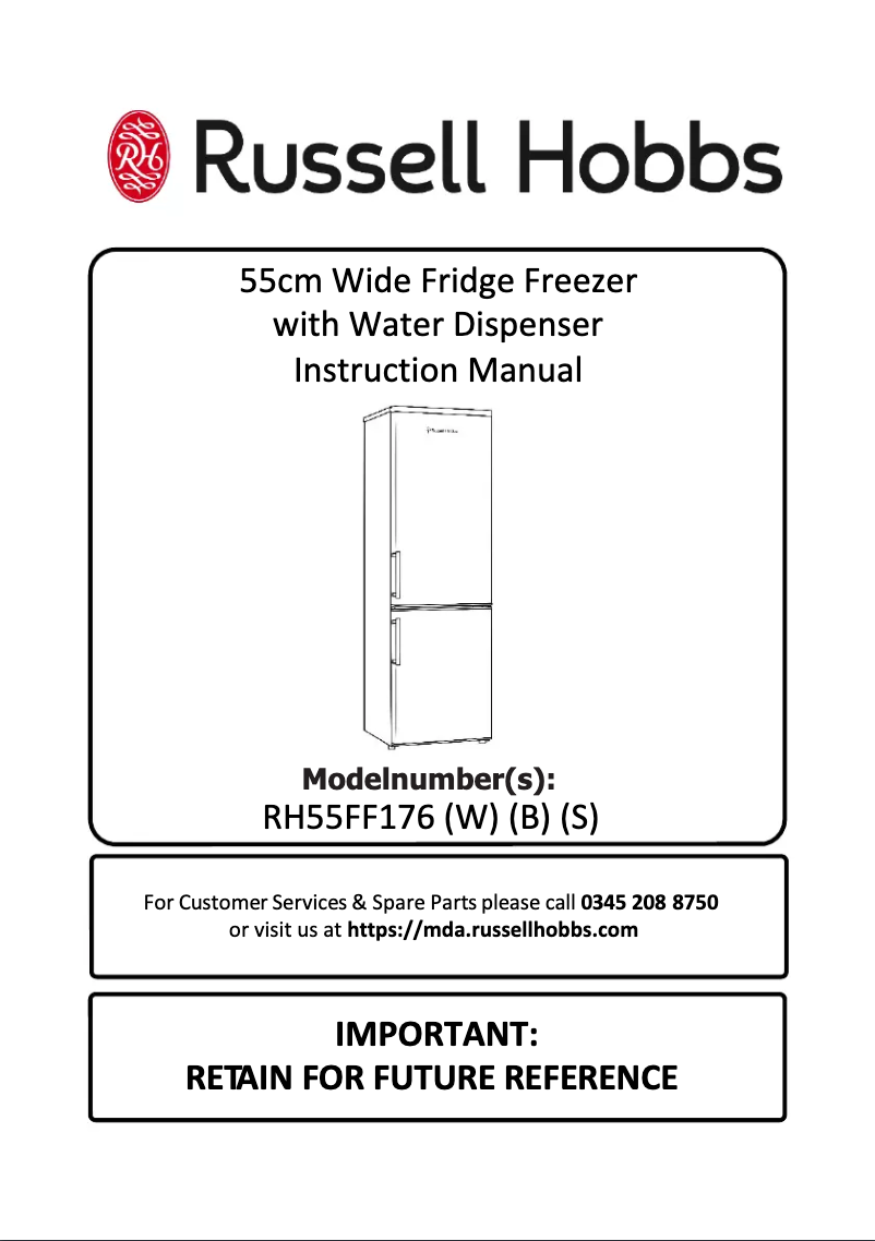 Image de la première page du manuel de l'appareil RH55FF176W