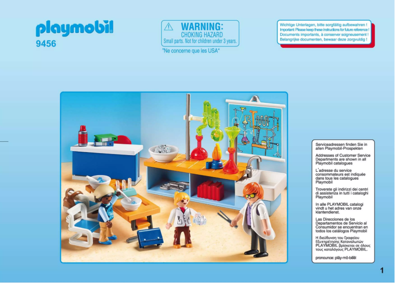 Page n°1 - Manuel utilisateur Playmobil 9456