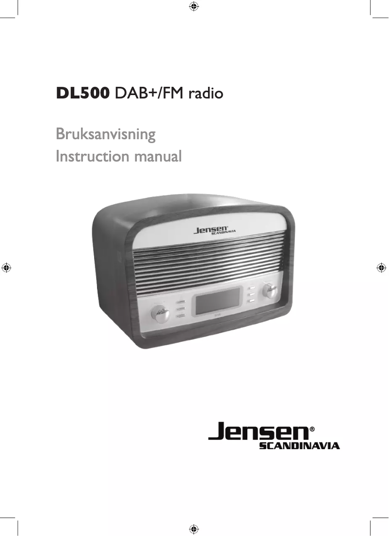 Page 1 de la notice Manuel utilisateur Jensen DL500