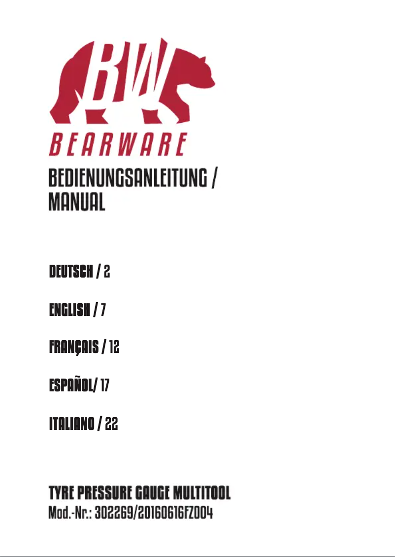 Image de la première page du manuel de l'appareil 302269