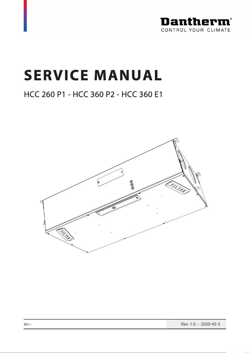 Page n°1 - Manuel utilisateur Dantherm HCC 360P2