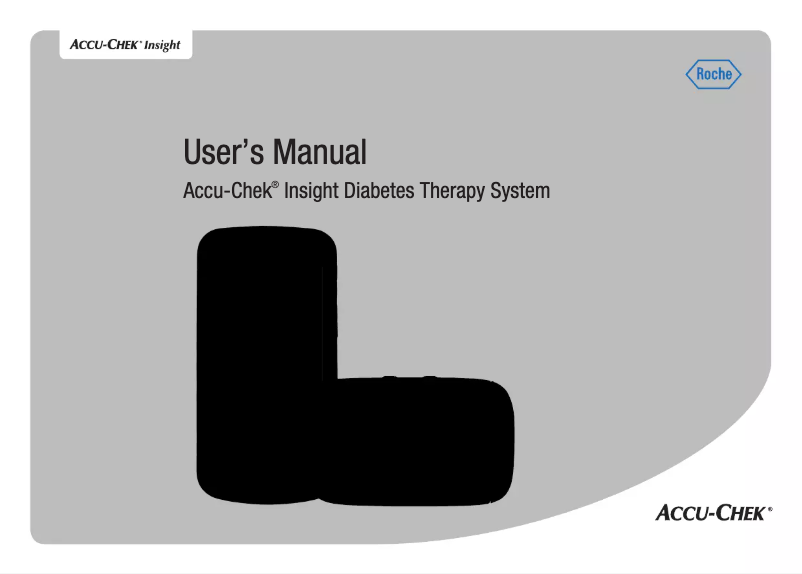 Page n°1 - Manuel utilisateur Accu-Chek Insight Diabetes Therapy System