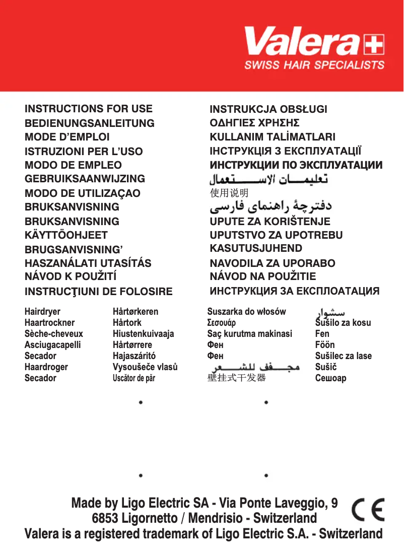 Page 1 de la notice Manuel utilisateur Valera SN 6300 RC
