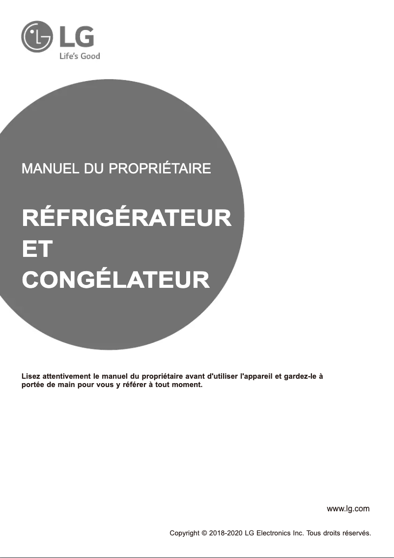 Página 1 del manual Manual de usuario LG GR-F882HBHU