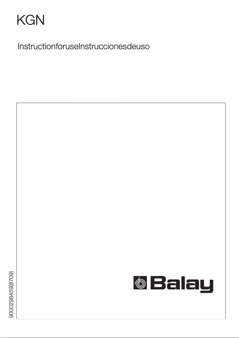 Page 1 de la notice Manuel utilisateur Balay 3KFP7665AD