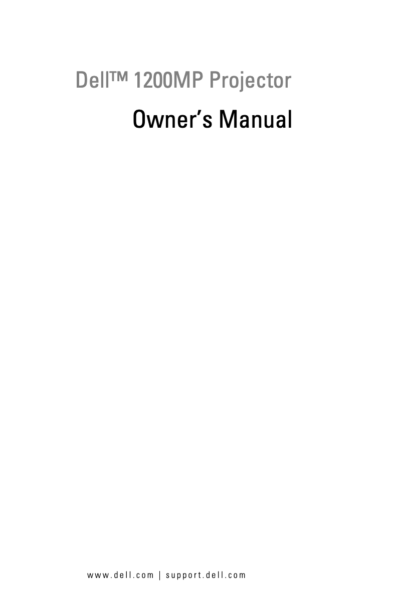 Image de la première page du manuel de l'appareil 1200MP