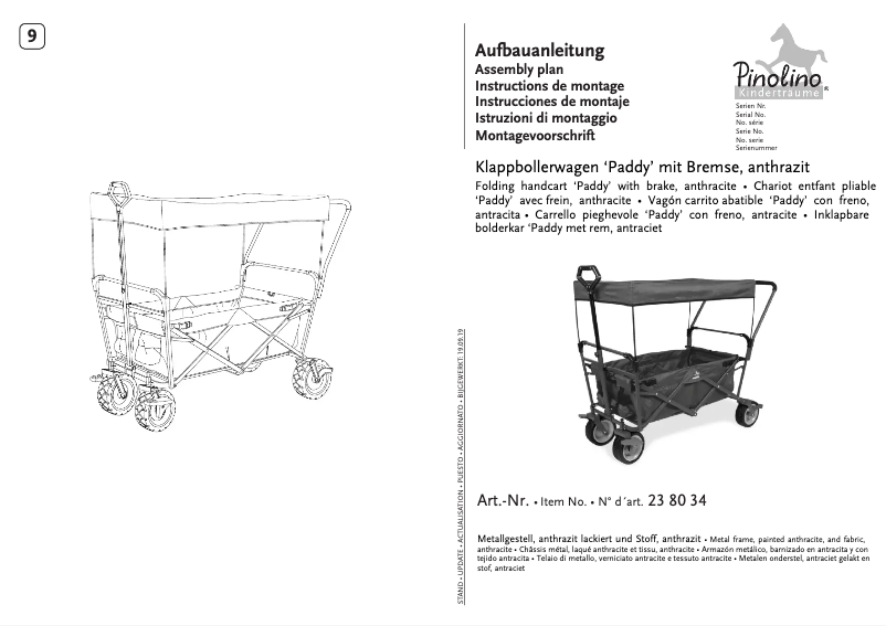 Page n°1 - Manuel utilisateur Pinolino Paddy