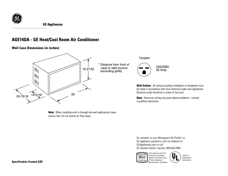 Imagen de la primera página del manual del dispositivo A14DA