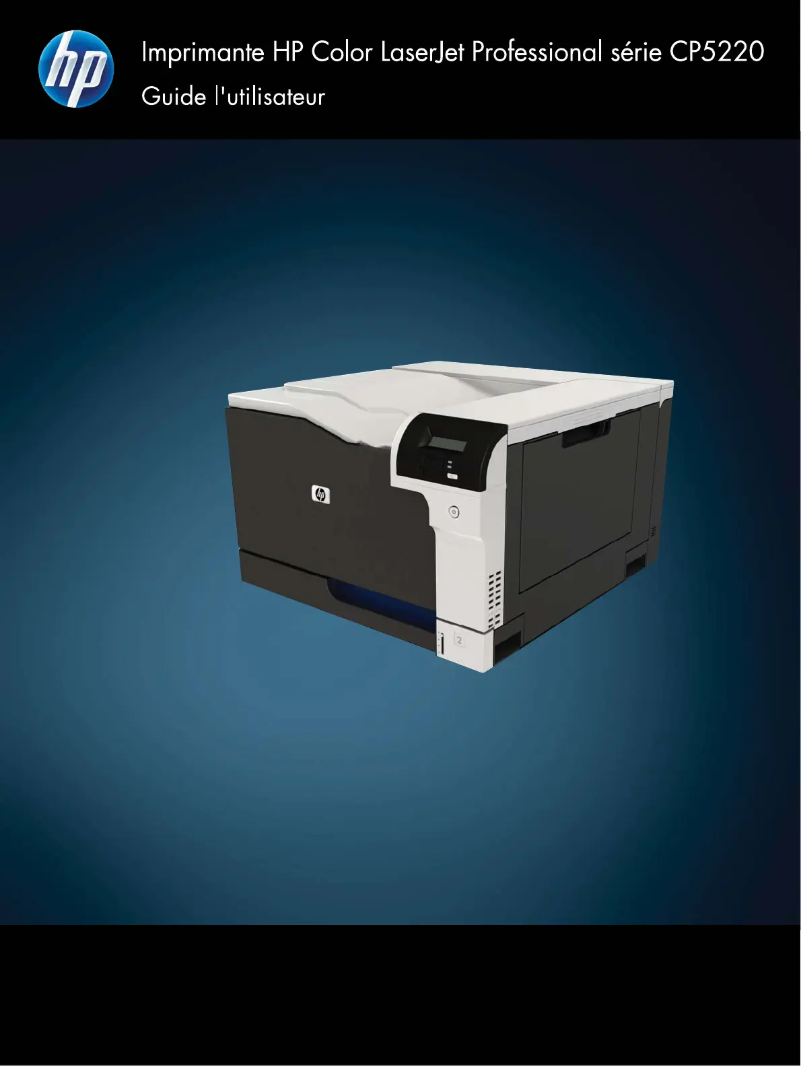 Page n°1 - Manuel utilisateur HP Color LaserJet CP5220 Series