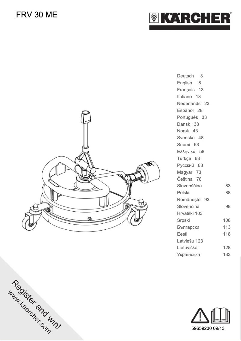 Image de la première page du manuel de l'appareil FRV 30 Me