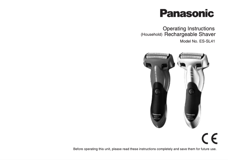 Página 1 del manual Manual de usuario Panasonic ES-SL41