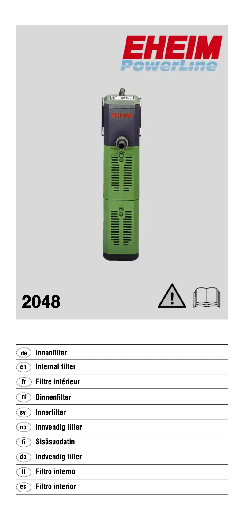 Page 1 de la notice Manuel utilisateur Eheim PowerLine XL