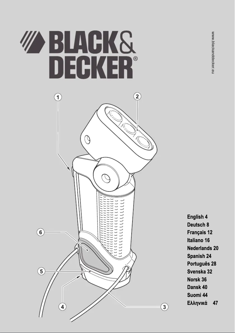 Page 1 de la notice Manuel utilisateur Black & Decker VPX1401