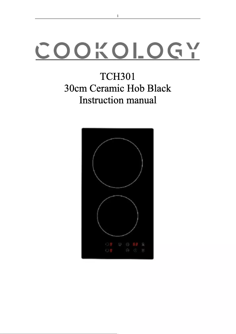 Página 1 del manual Manual de usuario Cookology TCH301